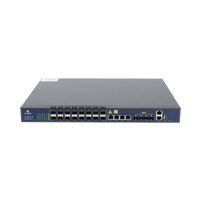 [V1600G-2B] OLT de 16 puertos GPON con 8 puertos Uplink (4 puertos Gigabit Ethernet + 4 puertos SFP / puertos SFP+) hasta 2,048 ONUs