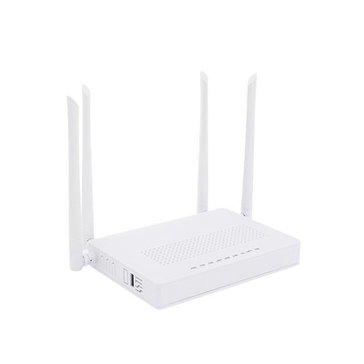 ONU Dual GPON/EPON / Wi-Fi Doble Banda 2.4 y 5 GHz / Soporta MESH / 2 Puertos Gigabit / 1 Puerto PON SC/APC / 1 puerto CATV / Hasta 1200 Mbps vía Wi-Fi