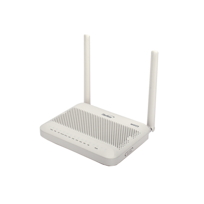 ONU GPON WiFi 6, (2.4/5 GHz), 2 Antenas de 5 dBi, Compatible con OLT de Terceros, 4 puertos Gigabit + 1 POTS + 2 USB, conector SC/UPC