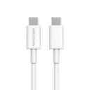 Cable USB-C a USB-C / 1 Metro (3.28 Pies) / Ideal para Celulares Android / Carga Rápida 3 Amp / Carga y Sincronización de Datos / 480 Mbps / 60 Watts