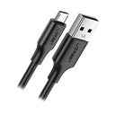 Cable USB-A a Micro USB | 1 Metro (3.28 Pies) | Tecnología de Carga Rápida Qualcomm / QC 3.0/2.0 | Recarga hasta 18W | Transmisión de Datos hasta 480Mbps | Tecnología de Carga Segura | Hasta 5,000 Flexiones | ABS y PVC de Alta Duración