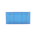 Domo Central Pequeño de reemplazo para barra de luces SP216 de la marca SignalPro, Color Azul