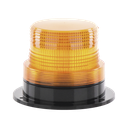 Burbuja Brillante de Larga Vida Útil, con 8 LEDs Color Ambar, Domo Ambar, 110 Vca