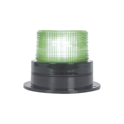 [X127G] Burbuja Brillante de Larga Vida Útil, con 8 LEDs Color Verde, Domo Verde, 110 Vca