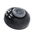 Estrobo Oculto de 12 LED, Brida negra, 12 Vcd, Rojo/Azul, Lente transparente