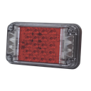  Luz de Advertencia de 7X4", Color Rojo, Con Luces de Trabajo, Ideal para Ambulancias