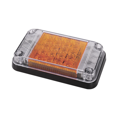  Luz de Advertencia de 7X4", Color Ámbar, Con Luces de Trabajo, Ideal para Ambulancias