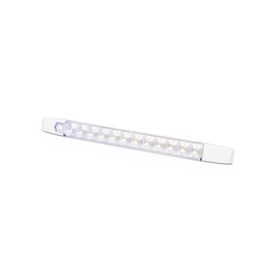 Luz Auxiliar LED Rectangular, 12 LED, 12-24 Vcc,  360 lúmenes