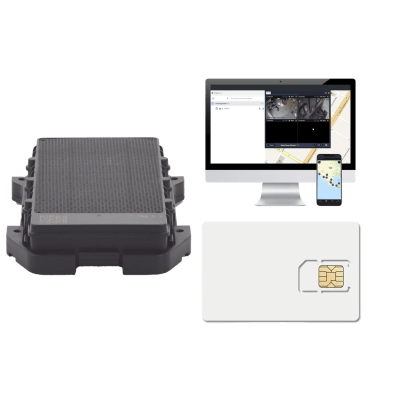 KIT Localizador 4G con carga solar / Semiautónomo / Rastreo de contenedores / Cajas de tráiler / Alarma de sabotaje audible / Incluye Licencia vitalicia EPCOMGPSCODE y SIM de datos SIM500MB2Y 