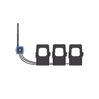 Medidor de corriente LoRaWAN para tres fases hasta 500 ampers