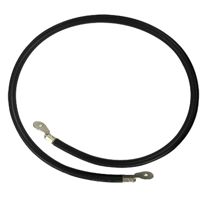 [CBL-AWG2-1B] Cable para Baterías, 1 m, Negro, Calibre 2 AWG con Terminales de Ojo en Ambos Extremos