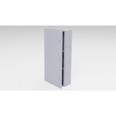 [GBP03] Gabinete para instalación de 3 Baterías , Fabricado en Lámina Galvanizada, Accesorios para poste (No incluidos)