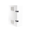 Gabinete para instalación de 2 Baterías PL110D12, Fabricado en Lámina Galvanizada, Accesorios para piso o poste (No incluidos)