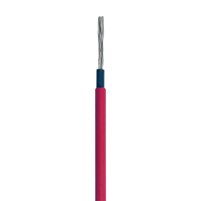 Cable Fotovoltaico Rojo / Cobre Estañado / 6 mm² (10 AWG) / 2000V / Rollo 100m / UL 4703 y TUV