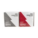 Kit de 2 rollos de 100 metros de cable fotovoltaico de cobre, rojo y negro, calibre 10 AWG (6mm²), Tipo PV,  1000/2000 V y 120°C.