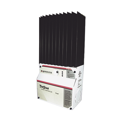 [TS-45] Controlador de Carga Solar TriStar PWM 45 A / 12V 24V 48V / Puerto RS-232 / Hasta 4 kW / Disipador de Calor / 7 Preajustes