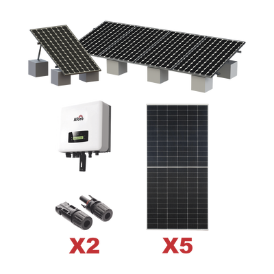 Kit Solar Interconexion  / 3kW  220Vca / Inversor AFORE / Montaje Incluido  