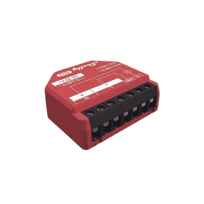 [SHELLY1PMGEN3] Relevador inalámbrico inteligente 16A, 110-230 V, medición de consumo, compatible con asistente de voz Alexa, Google Home