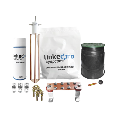[LP-GROUND30A-KIT] Kit de puesta a tierra LinkedPro, para protección de hasta 30 Amp.