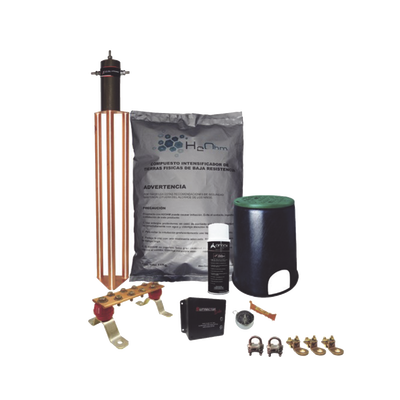[KITMASTERTG-CONMV2] Kit de Tierra Física con Electrodo Magnetoactivo de 45 AMP Y Supresor de Picos SOHO