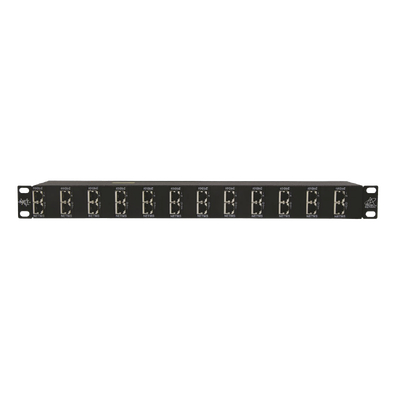Protector de puertos IP de 12 Canales para uso en CAT5e, CAT6 y CAT6A.