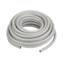 Manguera hermética tipo PolyTuff no metálica gris de 3/4", 100 pies. Uso comercial/industrial.