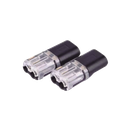 Bolsa con 25 conectores / Enchufables / Para 2 cables / compatibles en calibre 22 al 18 AWG