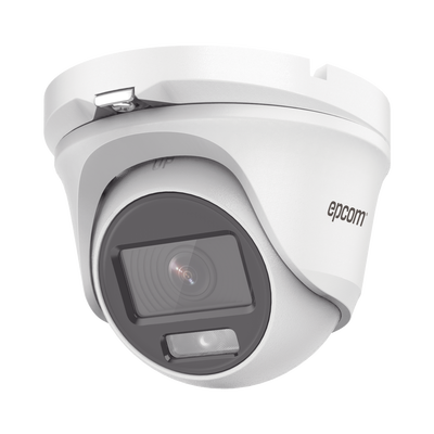 [ColorVu] Eyeball TURBOHD 2 Megapíxel (1080p) / Lente 2.8 mm / Microfono Integrado / Imagen a Color 24/7 / METAL / Luz Blanca 20 mts / Exterior IP66 / TVI-AHD-CVI-CVBS / dWDR
