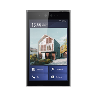 [DS-KD9633-WBE6] Frente de Calle IP 2 Megapixel (1080p) / Multiapartamento / Pantalla 10.1" Touch Screen / Reconocimiento Facial / Android / IP65 / IK07 / Soporta Modulo de Botones y Huella (por Separado)