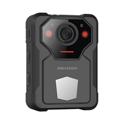[DS-MCW406/128G] Body Camera Portátil / Grabación a 2K (4 Megapixel) / Pantalla 1.77" TFT / Fotos de Hasta 40 Megapixel / IP67 / H.265 / 128 GB de Almacenamiento / Microfono Integrado