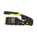 Ponchadora/Pelacables/Cortacables con Matraca para Conectores Pass-Thru RJ45 y Conectores Estándar RJ11/RJ12.