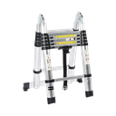 Escalera Telescópica de Aluminio Tipo Tijera de 1.9 + 1.9 Metros de Altura