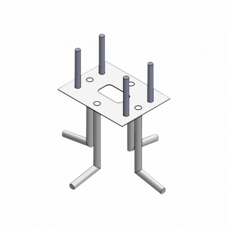 [CA.ACC-XB-ANCLA] Ancla Para Sujeción al Piso Compatible con Todas las Barreras Vehiculares XB, XBF y XBS