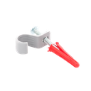 Kit de 8 grapas, 8 taquetes y 8 tornillos para sujetar conductores redondos o tubo en muro (para tubo de 1/2) (2104-07240)