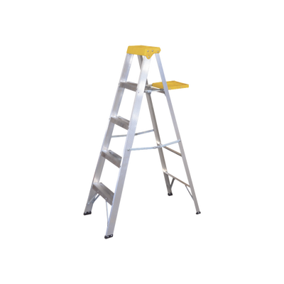 [SYS-ET5] Escalera de Aluminio Tipo Tijera, 5 Peldaños de 1.83 metros.