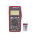KIT Multímetro Digital DT9205A 600 Vcc /  Vca  CATII,  con Pantalla LCD. Incluye Batería ER-9V de 9V