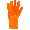 Guantes de Carnaza Largo/ Refuerzo en Palma / Resistente a Abrasión y Temperaturas Moderadas.