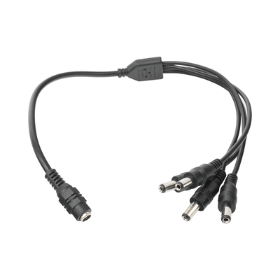 [JR-F52] Cable con Conector Jack Hembra de 3.5 mm con 4 Salidas de Jack Macho (Divisor de Energía) / Tipo Pulpo / 4 Conectores Macho / 1 Conector Hembra / Jack de 3.5 mm