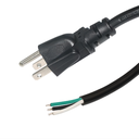 Cable de Alimentación Eléctrica para 120-240 Vca / 1.8 Metros (5.91 Pies) / 3 Fases / Cables Libres