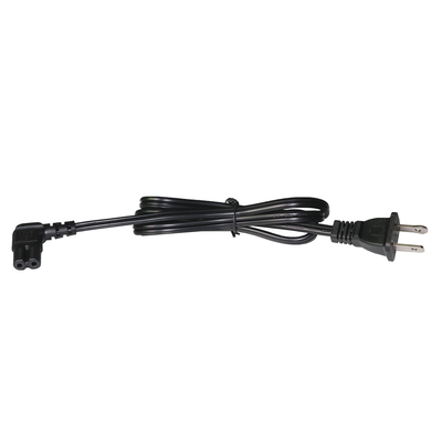 [ACCORDL-1M] Cable de Alimentación Eléctrica para 120-240 Vca / 1 Metro (3.28 Pies) / 2 Clavijas Tipo Americano / Conector en Forma Tipo L