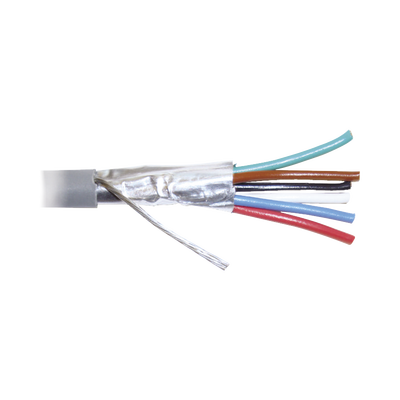 [WZ12] Bobina de 305 Metros (1000 Pies) de Cable 8 Conductores, 22 AWG, Tipo CMR, de Color Gris para Aplicaciones en Alarmas de Intrusión /Control de Acceso/Interfonos y TV Porteros/Automatización/Audio y Voceo.