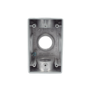 Caja Condulet FS de 1" (25.4 mm ) con tres bocas una arriba y una atrás a prueba de intemperie.