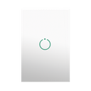 (ZWAVE) Interruptor On/Off panel táctil touch inalámbrico Zwave Plus 1 boton. Compatible con Hubitat HC8, Álula M2M, otro