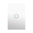 (ZWAVE) Interruptor On/Off panel táctil touch inalámbrico Zwave Plus 1 boton. No requiere cable neutro, Compatible con Hubitat HC8, Álula M2M, otros