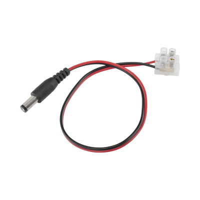 [DC-CORD1] Cable de Alimentación con Conector Macho a Bloque de Terminal Atornillable / Calibre 18 AWG / Longitud 28.5 cm (11.22 Pulgadas) / Ideal para Alimentación de Cámaras