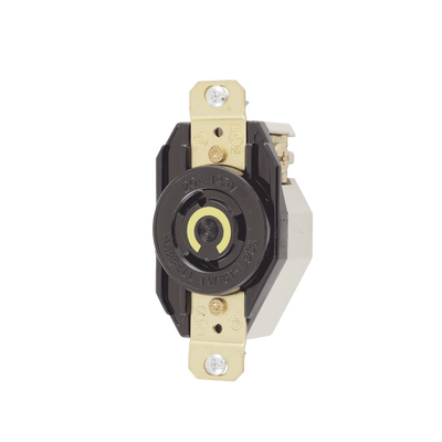 [HUB-HBL2310] Receptáculo de Media Vuelta Industrial para Empotrar de 20 A 125 V CA 2 Polos 3 Hilos (NEMA L5-20R)