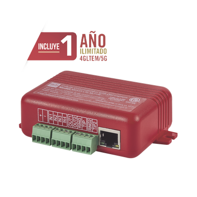 [MQ03-LTE-M-FIRE] COMUNICADOR DUAL Universal para PANELES DE INCENDIO 4GLTEM - 1 Año de Servicio - Eventos a CMS