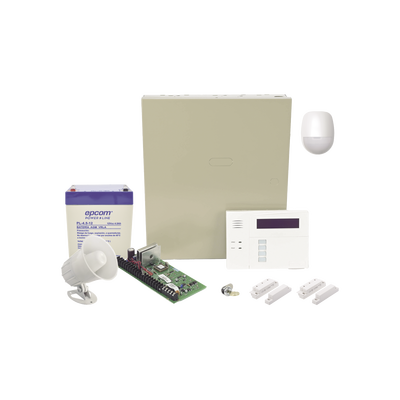 [VISTA48WIRES/6160RF] Sistema de Alarma Cableado con Sensores de Movimiento, Contactos de Puerta o Ventana y Sirena