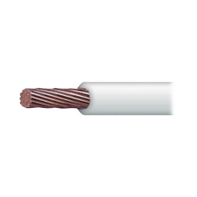 [SLY-304-WHT/100] ( SSLU13 ) Cable Eléctrico 10 AWG Color Blanco, Conductor de Cobre Suave Cableado. Aislamiento de PVC, Autoextinguible. Bobina 100 Metros (328.08 Pies)