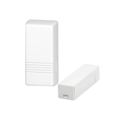 [5816WMWH] Transmisor Inalámbrico para Puerta/Ventana Serie 5800 / Carcasa Blanca / Terminales Cableados Loop 1 / Reed Switches Laterales Loop 2 / Transmisión Supervisora, Sabotaje y Batería Baja / Batería Litio 3V / Progr